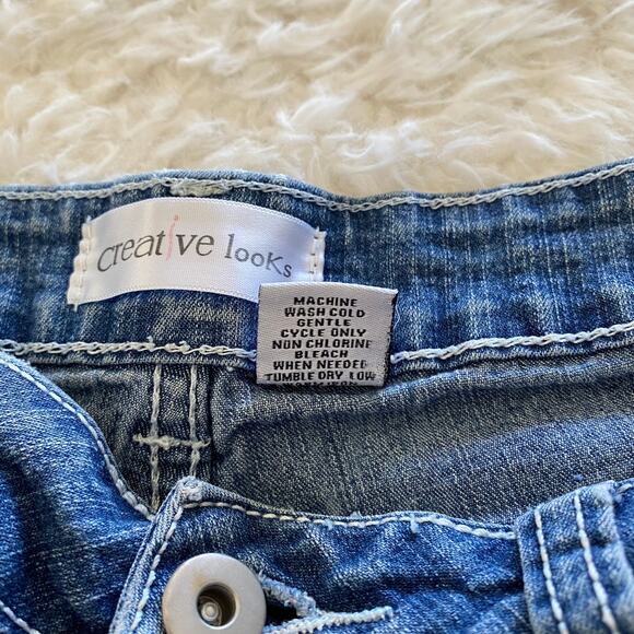 Creative Looks Jeans Denim Cutoff Shorts Size 6 - Picture 4 of 8